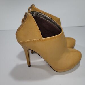 Womens Platform 6.5 Stiletto Heel D'Orsay Ankle Booties Mobwife Boho Officesiren